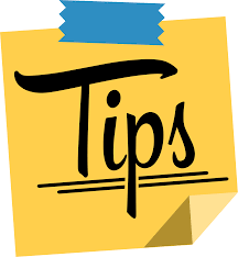 Sticky Note with the word TIPS written on